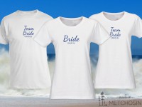 Bride T-shirt, text with date