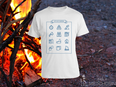 Lets go camping t-shirt