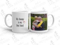 personalized photo mug with text